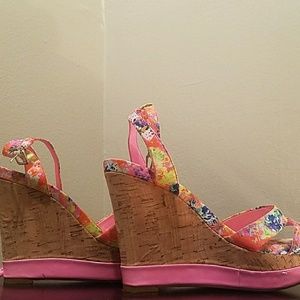 Neon Watercolor Wedges